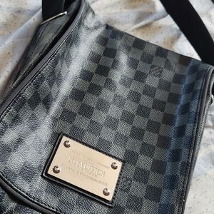 Louis Vuitton Graphite Checkered Messenger Bag